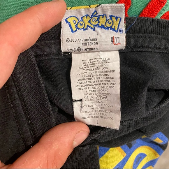 Pokemon Shirt 2007 Giant Tag Size Large - Picture 4 of 6